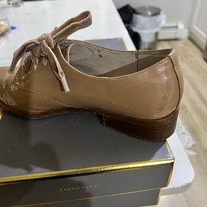 Louise Cie dusty, pink Oxford. Very comfortable have worn about 5 times